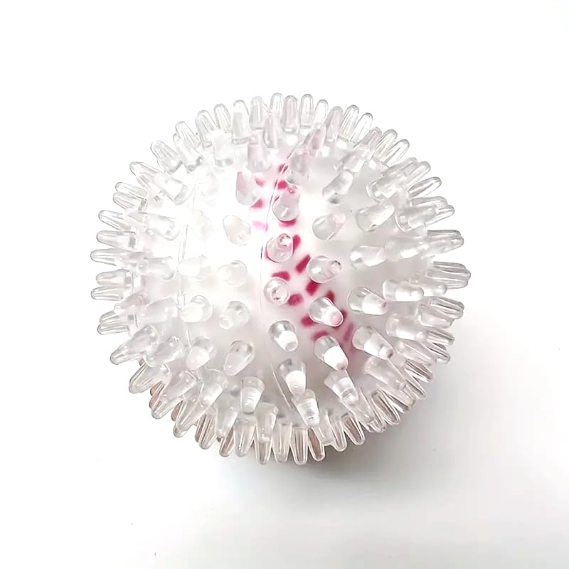 RvPaws Spike Soft Ball in Ball, TPU Material Puppy Teething Toy for Dogs & Pets (White Ball in White Sound Ball) (B09J288SL8) Amazon Price History, Amazon Price Tracker