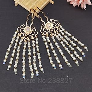 Jkhjfzsa Retro Perła Wsuwki VN1141 2 szt