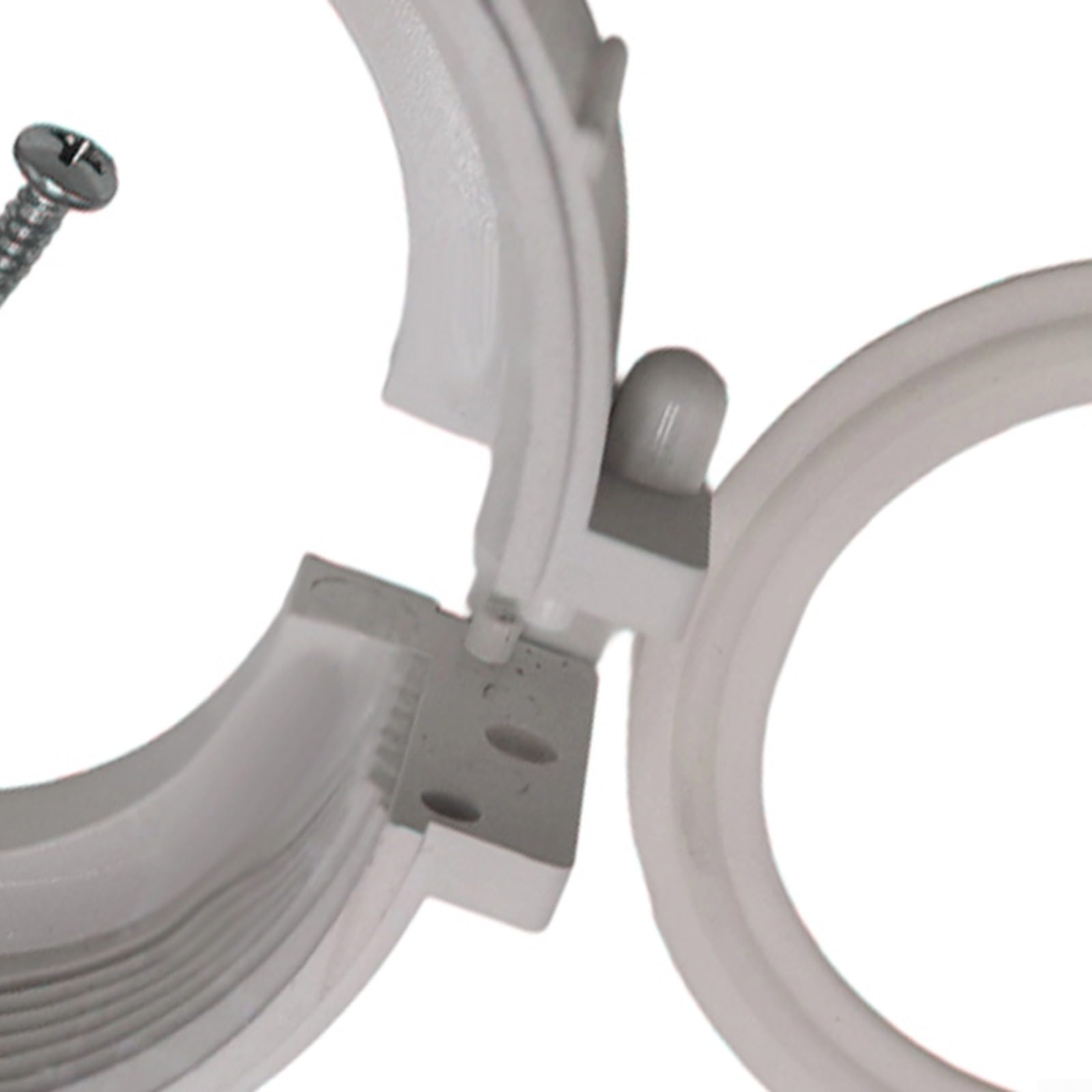 Lot de 2 écrous fendus et joints toriques pour radiateurs spa, raccords ABS de 5,8 cm ID compatibles avec Balboa HydroQuip (2 pièces, blanc)