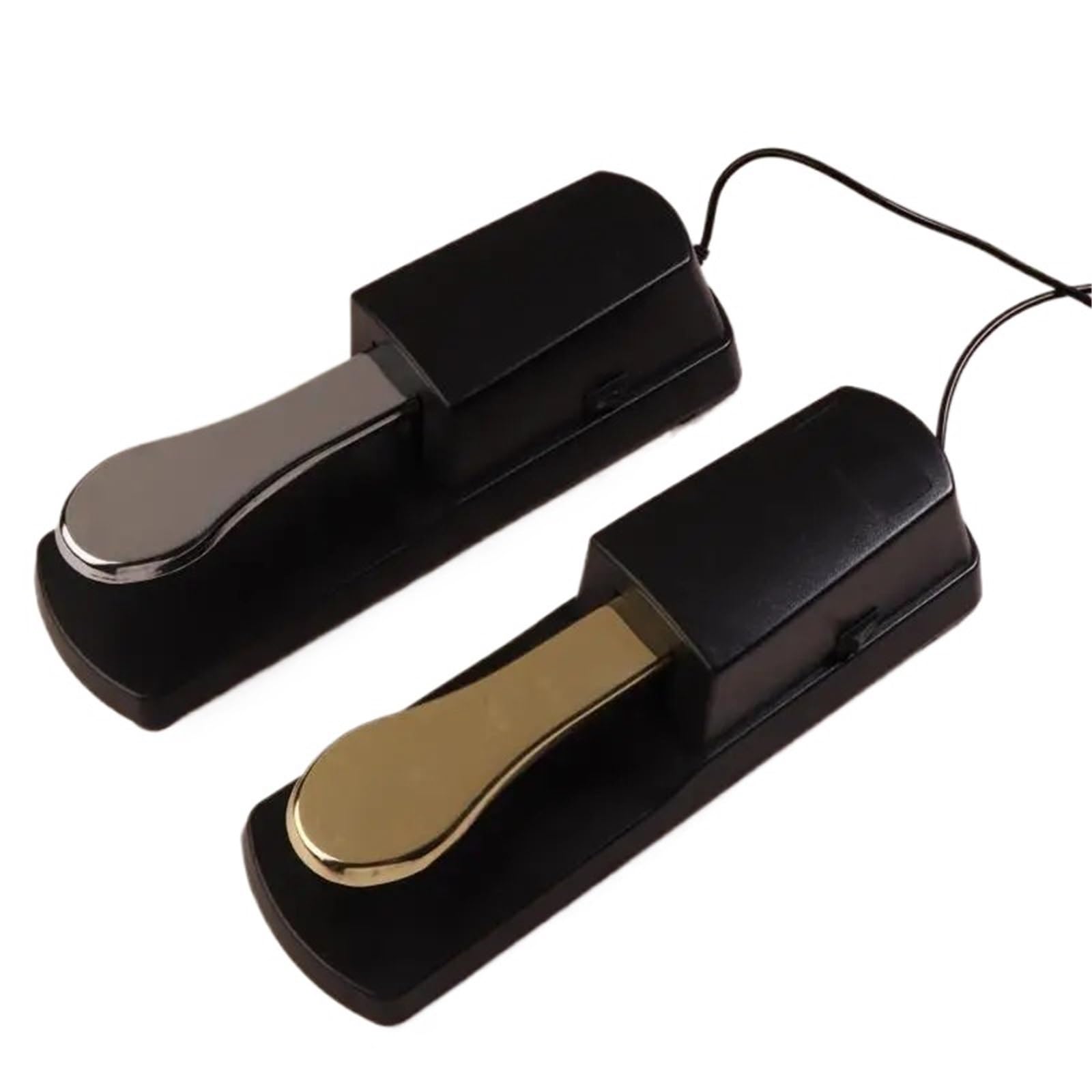 Sostenere pedale Pedale Sustain con interruttore di polarità | For tastiera sintetizzatore pianoforti digitali pianoforte elettrico tamburo accessori for strumenti musicali(Gold)
