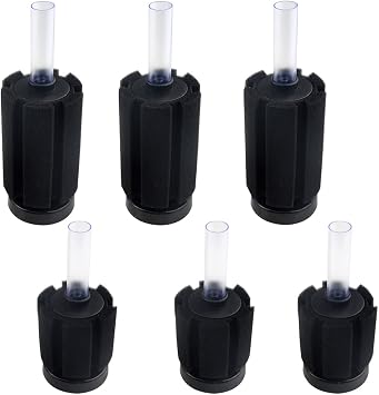 WMYCONGCONG Sponge Filter 2 Sizes 5.5 x 12 cm and 5.5 x 16 cm for Aquariums, Filtration Device, Water Quality Improvement, Aquarium, Goldfish, Freshwater and Saltwater, Set of 6