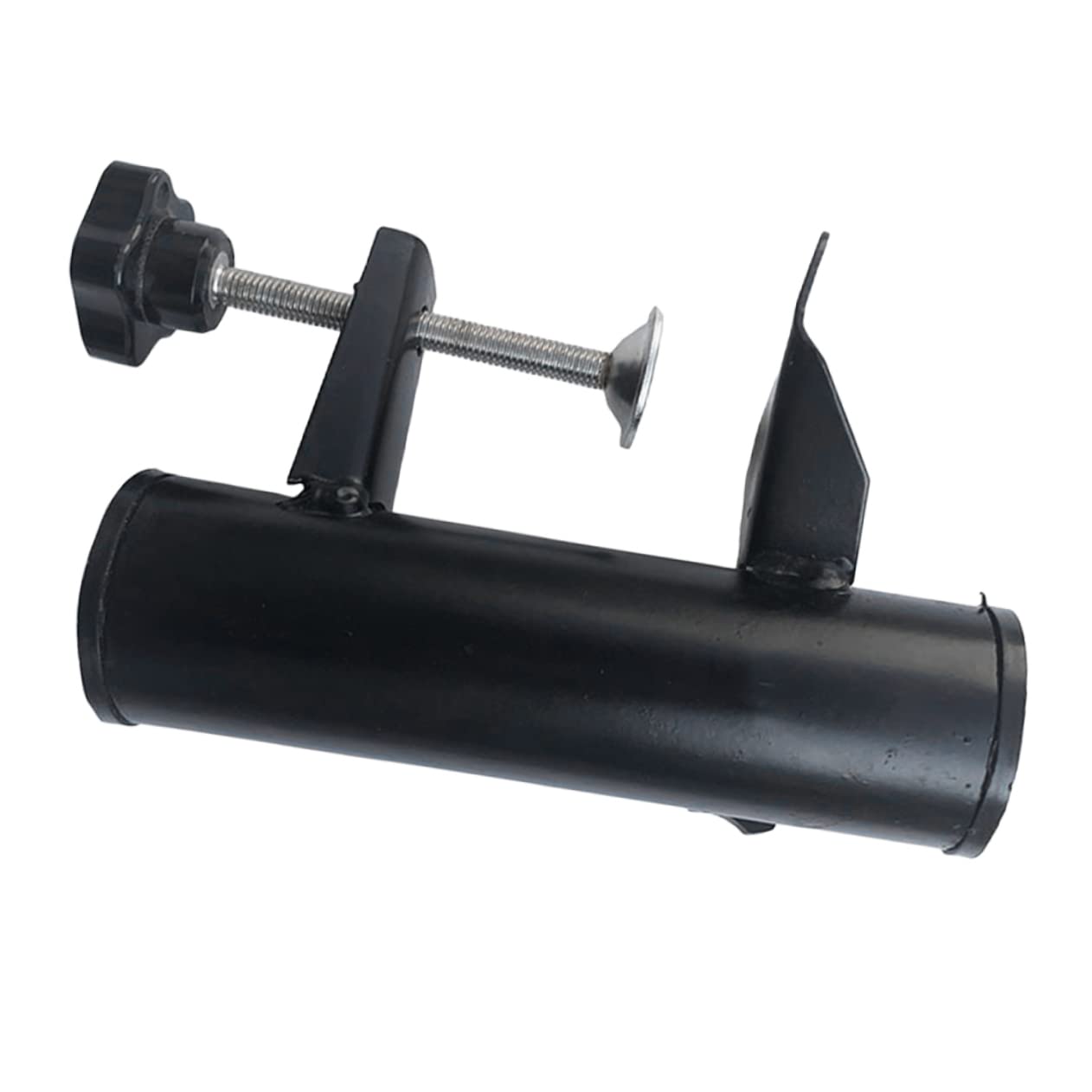 Hemoton Outdoor Umbrella Stand Clamp Holder Fixed Clip for Patio Garden for Umbrellas Flags Fishing Poles Quick Release Design Black