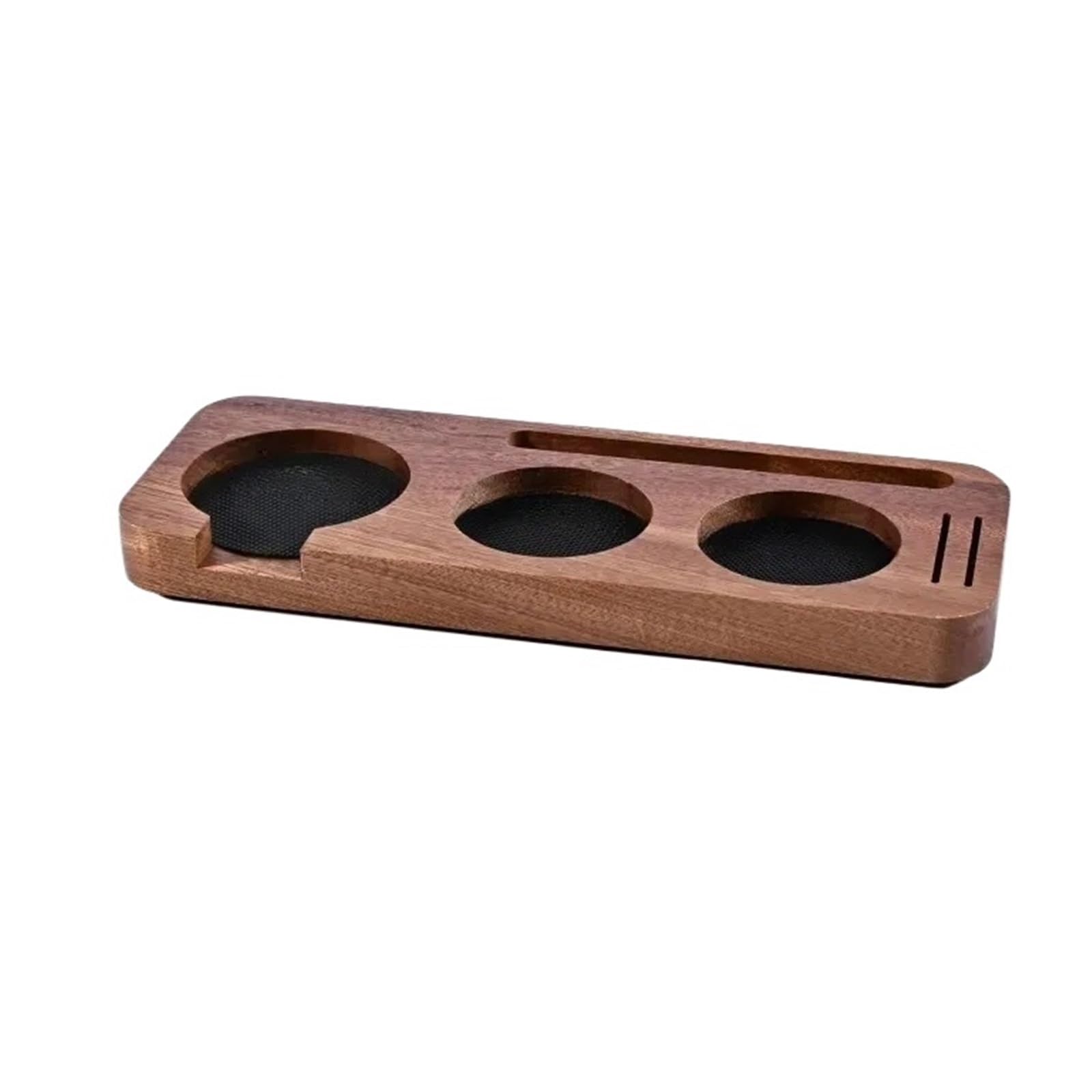 Soporte De Estación for Tapete De Café De 51MM, 54MM Y 58MM, Soporte for Portafiltro, Base De Soporte De Nogal for Accesorios De Espresso, Estable(58mm-Sapele)