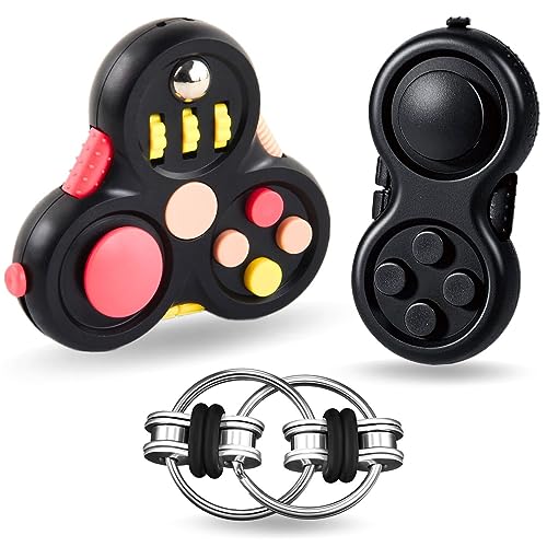 Steemjoey 3PCS Anti-Stress Würfel Spielzeug Fidget Toys Set, Fidget Pad...