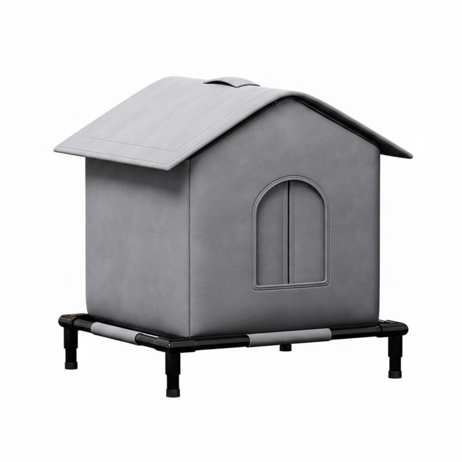 Niche chat imperméable Gralara avec toit incliné pour l'extérieur