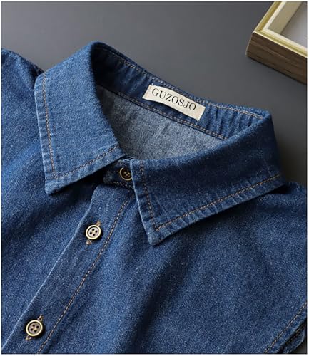 GUZOSJO Denim Detachable Collar Shirt,Dickey Half Blouse False Collar for Lady Girls2