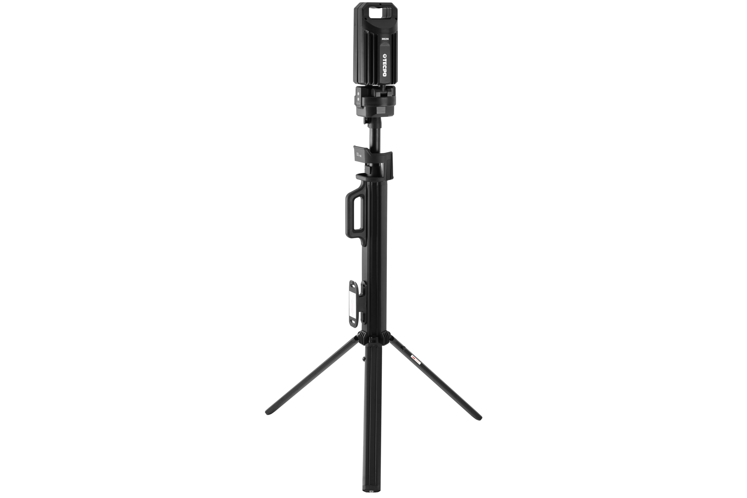 TECPO Foco de trabajo LED Duo de 5000 lúmenes, inalámbrico, con batería y trípode, alcance de hasta 90 m, 7000 K