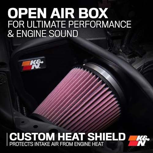 Image of K&N Cold Air Intake System: High-Flow Air Filter, Increase Performance & Towing: Compatible with 2024-2026 Toyota: Land Cruiser, Tacoma, 77-9043KP