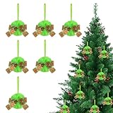 Photo Gallery syengery palle natalizie - 6 palline albero di natale - con pendente in peluche verde fiocco per casa camera soggiorno feste porta ingresso inverno vacanze Photo Gallery syengery palle natalizie - 6 palline albero di natale - con pendente in peluche verde fiocco per casa camera soggiorno feste porta ingresso inverno vacanze
