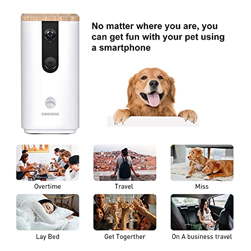 DOGNESS Smart Pet Camera: Dog Camera with Treat Dispenser and Phone App for Pet Viewing, Full HD WiFi Night Vision, Two… - Image 4