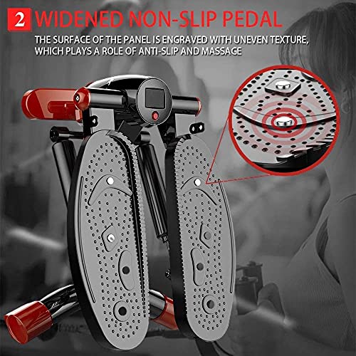 RsFiL Fitness Stair Stepper Mini Stepper Step Fitness Machines Adjustable Stair Stepper With Resistance Bands LCD Display Fitness Exercise Machine Indoor Workout - Image 5
