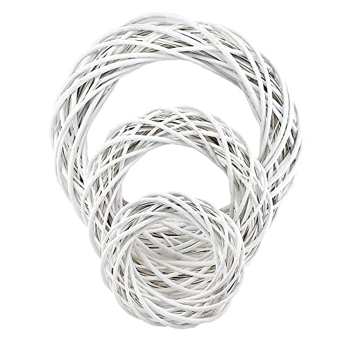 TGG - Ghirlanda di vimini colorata, 25, 35, 50 cm