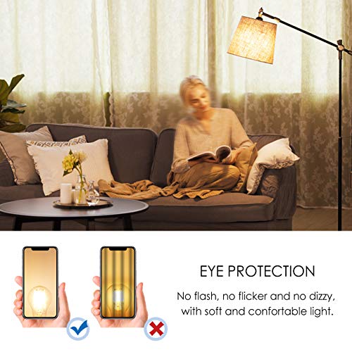 Lvwit A19 Vintage Edison Led Filament Bulb E26 Base, 3.5W (40W Equivalent), Warm White 2700K, 450 Lumens, Non-Dimmable, 3 Year Warranty, Ul-Listed, Pack Of 6 #TOP4