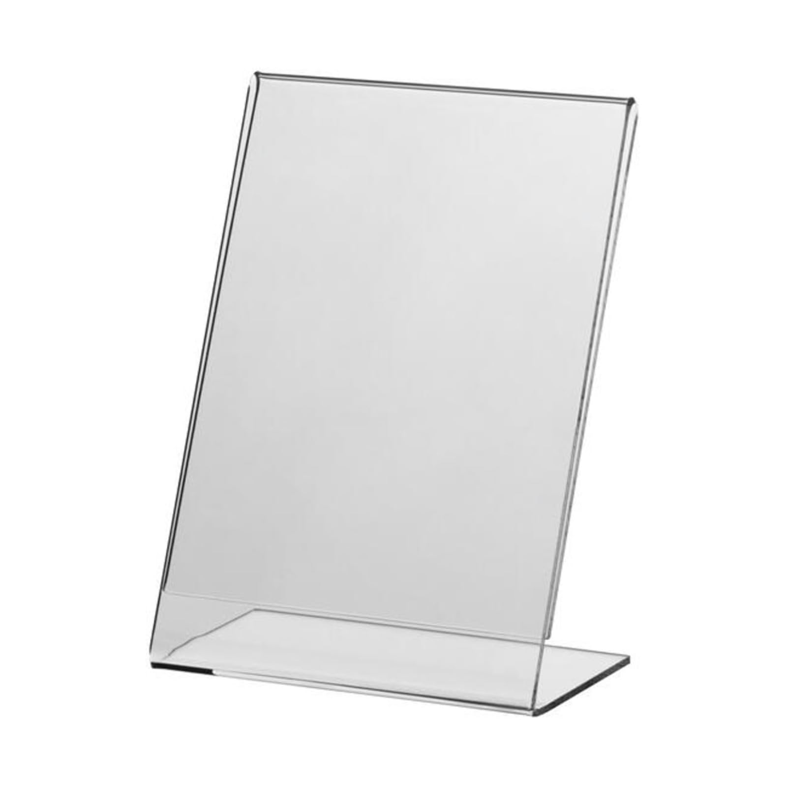 A3 Acrylic Poster Menu Holder Lean to Perspex Leaflet Display Stands, Counter Poster Sign Display Holder for Restaurant, Conference Room and Hotel Reception A3 (42cm x 29.7cm) (5)