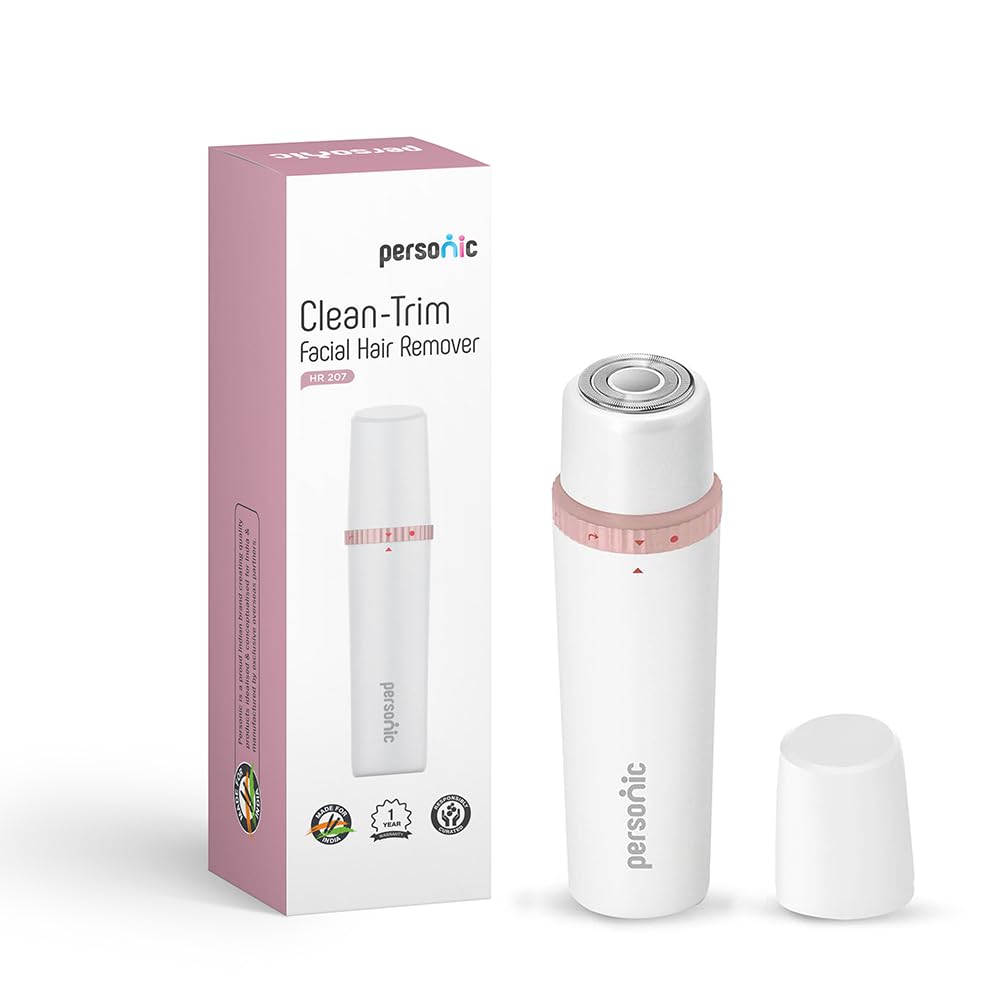 HealthSense Clean-Trim HR 207 Facial Hair Remover | Electric Lady Shaver | Painless Women Face Trimmer with 1 Year Warranty (Battery Included) (B0CLRMTYTC) Amazon Price History, Amazon Price Tracker