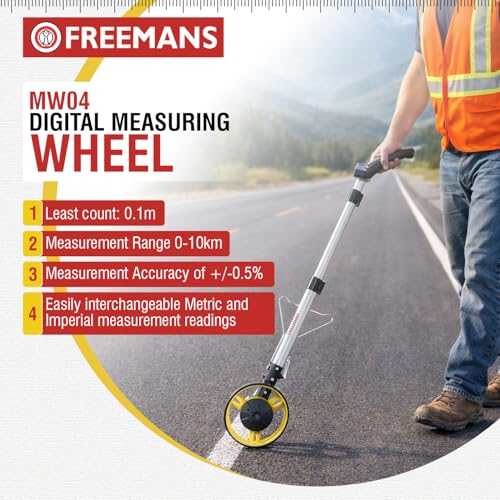Image of FREEMANS Professional 15cm (6) 10km Digital Measuring Wheel