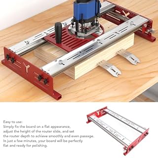 Router Sled for Flattening Slabs, DIY Woodworking Router Sled, Portable Easy to Adjust Slab Flattening Jig, for Wood Flattening, Home DIY