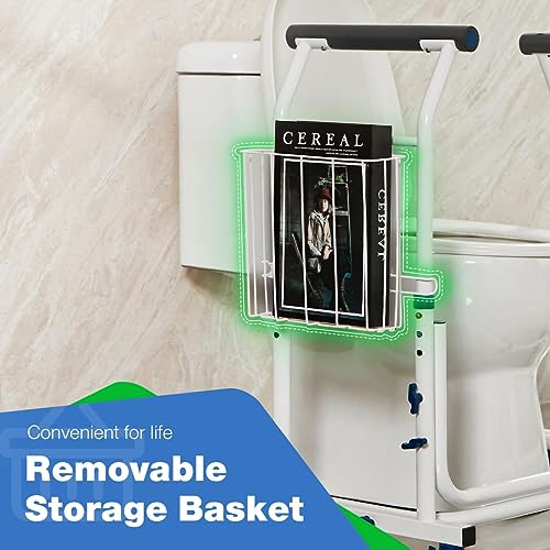 GreenChief Stand Alone Toilet Safety Rails 350lbs