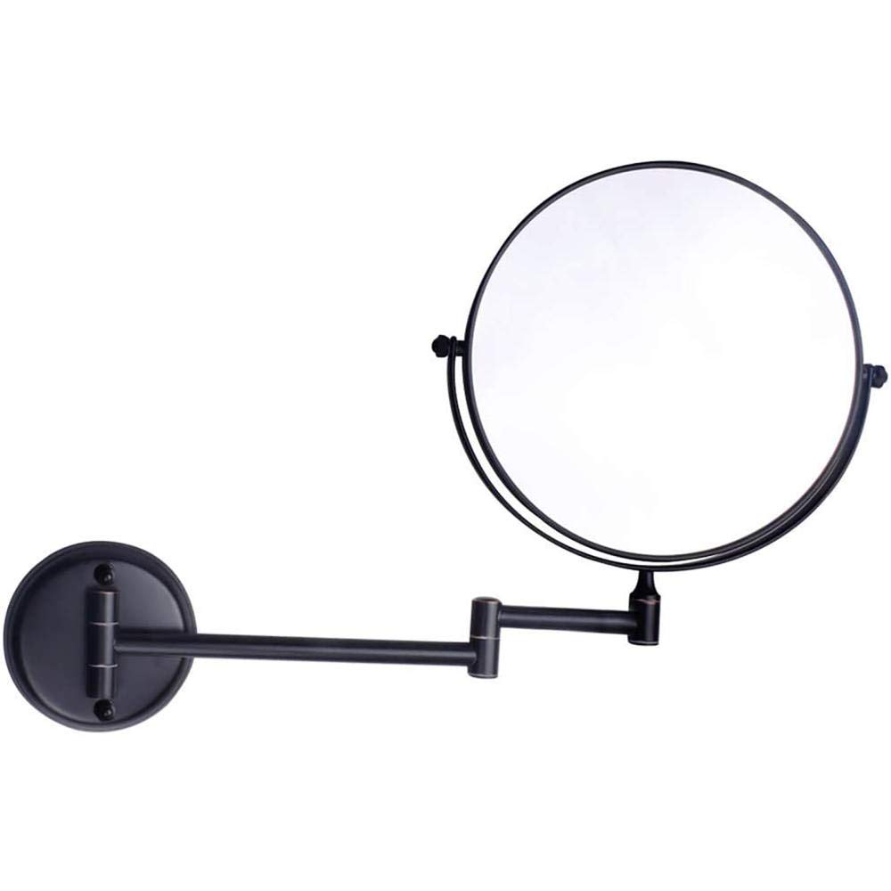 Miroir de salle de bain grossissant ajustable double face pour un rasage parfait