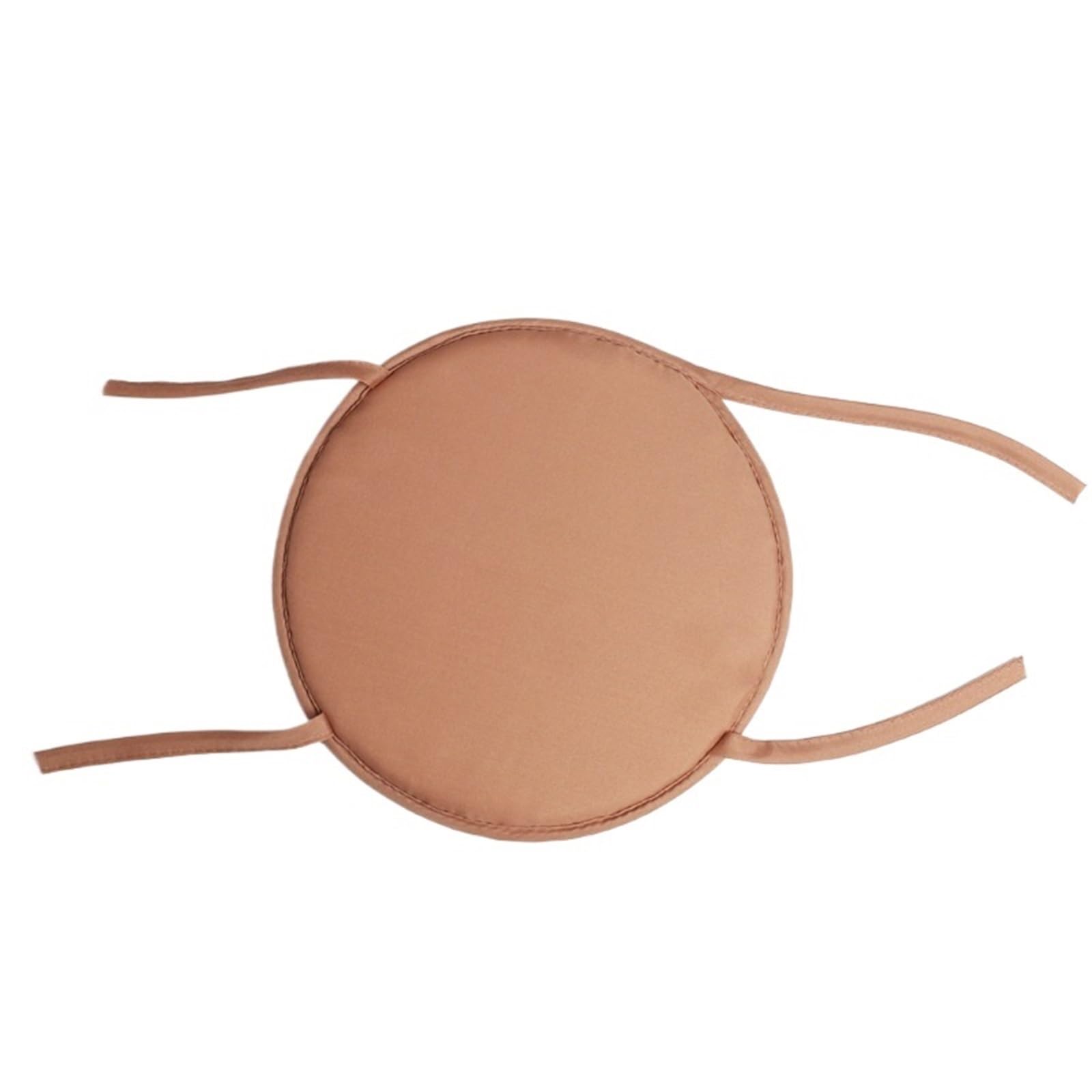 Gwyzax Stool Cushions 5 PCS Household Round Stool Cushion Thickened Sponge Fart With Strap Simple Fabric Design(Brown,30cm)