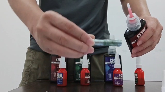 Image of Blue Locktight Threadlocker 243 - Lock Tight Thread Locker 50ml for Bolts, Nuts, Medium Strength Thread Sealant to Prevent Loosening & Corrosion