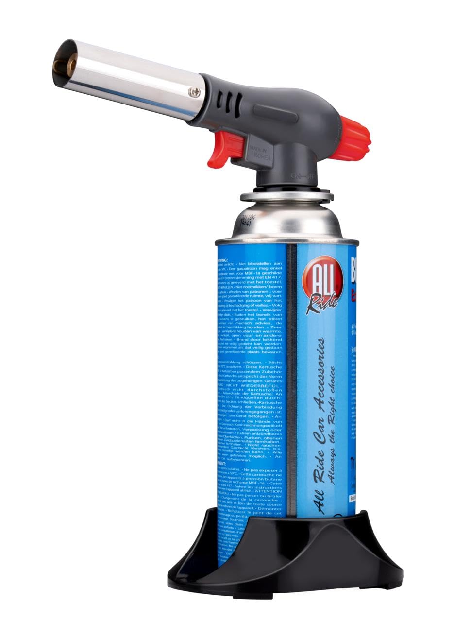 All Ride Bruciatore A Gas – Con Supporto E Scatola – 20,5 X 7,5 X 17,5 Cm – Fiamma Regolabile-image
