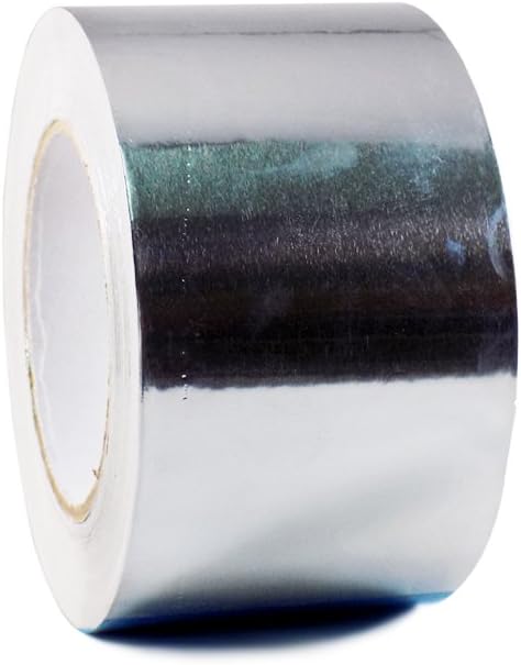 GGR Supplies AF-20R Professional/Industrial Grade High Temperature Heat Shield Resistant Aluminum Foil Tape Ideal for HVAC, Air Ducts Repair & More(3.6Mil): 3 in. Wide x 50 yds.