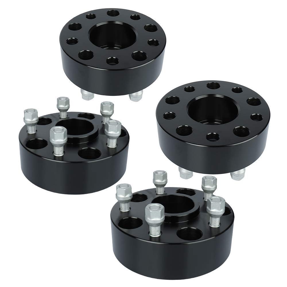 IRONTEK2" 5x127mm Wheel Spacers Adapters (50mm, 71.5mm Hub Bore, 1/2" x20 Studs) 5x5 to 5x5 Hubcentric Spacers fit for Jeep (06-10 Commander/ 99-10 Grand Cherokee/ 07-16 Wrangler) 4PCS