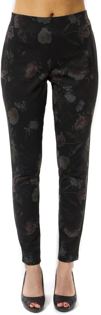 Women's Printed Floral Ponte Pant