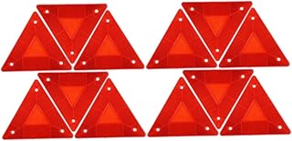 ERINGOGO 12 Peças Sinal Refletor De Carro Triangular Conjunto Adesivo De Carro Sinal De Aviso De Triângulo De Carro Sinal De Aviso De Triângulo Kit De Carro Triângulo Reflexivo Carro Lento