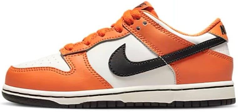 laser orange dunk low on feet