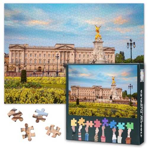 Buckingham Palace Jigsaw Puzzles Victoria Gilded Statue Monument 1000 Piece