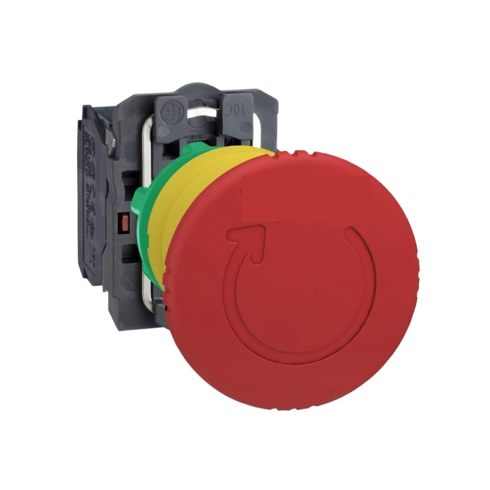 Arrêt d'urgence XB5AS8444 poussoir de 22 mm bouton de commande rouge pour coffret électrique