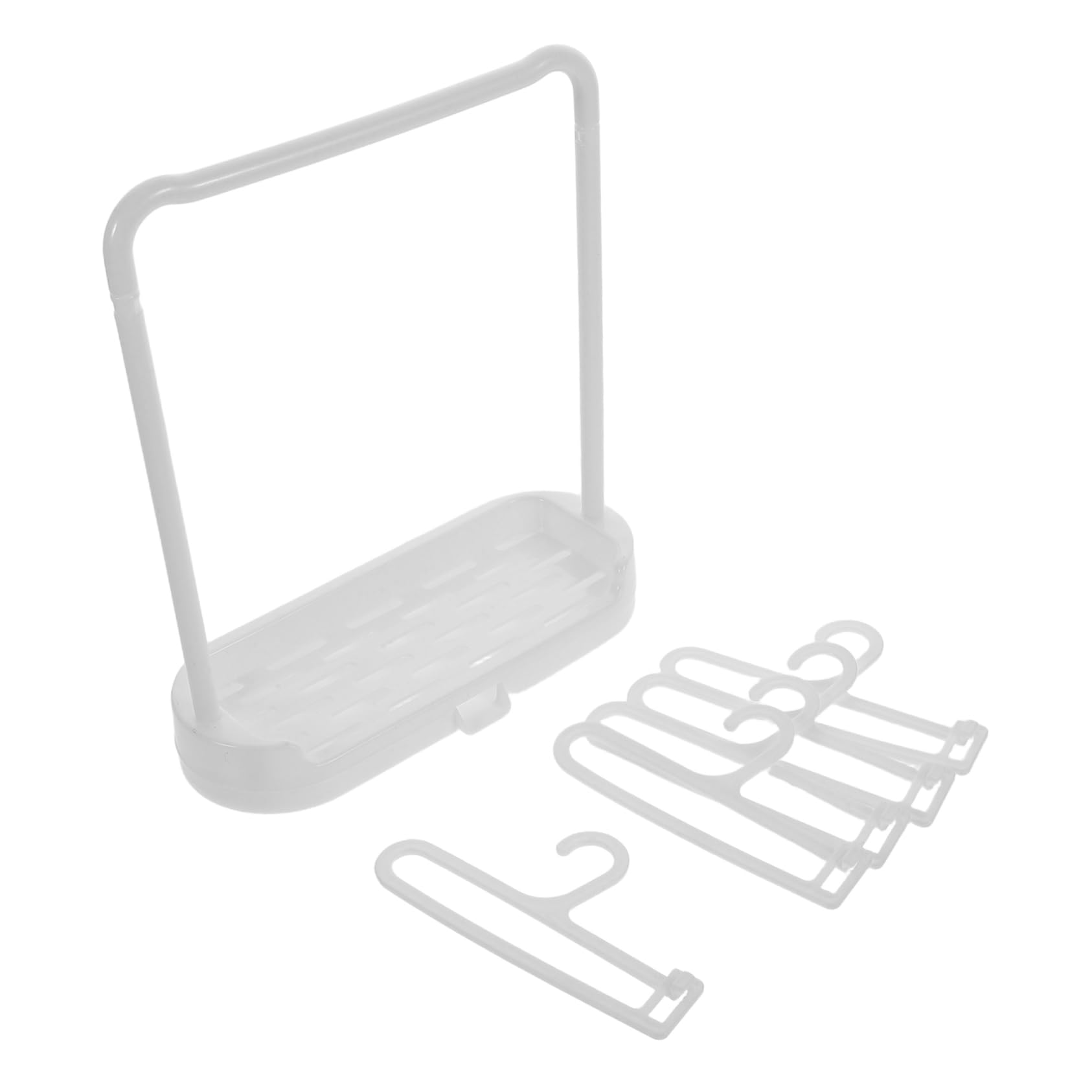 HEMOTON Doll Hanger Set Pcs Portable Cotton Standing Hanger Multi-use Rack for Doll Clothes and Indoor Drying