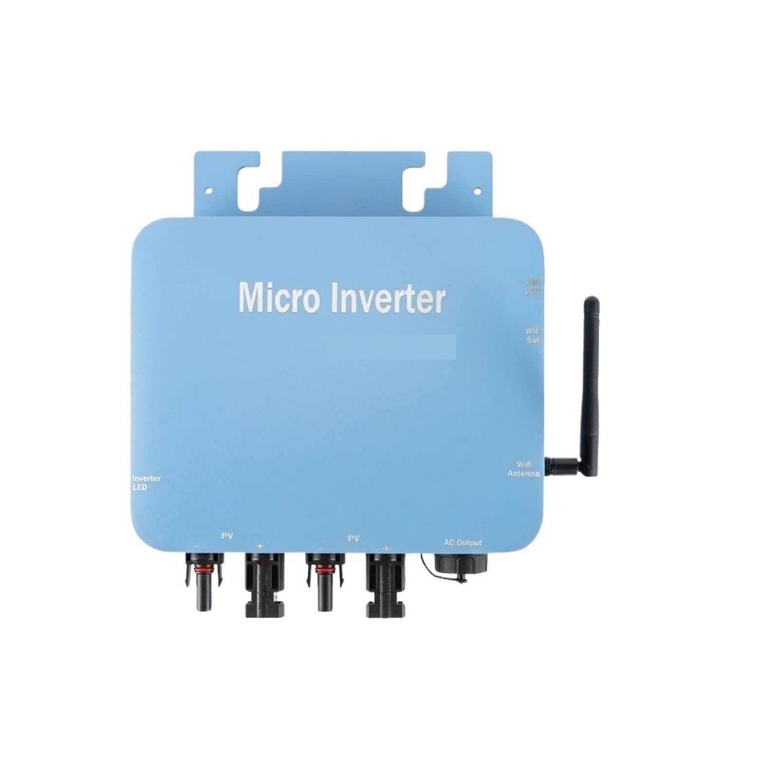 Inversores, Microinversor solar en red con conector MC, función de monitorización en la nube, WIFI, CA, resistente al agua, 60 VPV(1400W)