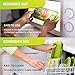 Easy to Clean Leakproof Bento Box with 2 Containers For Kids & Adults - Stackable Lunch Box With Cutlery, BPA- FREE, Microwave & Dishwasher Safe- Keep Wet and Dry Food With No Spill - Green