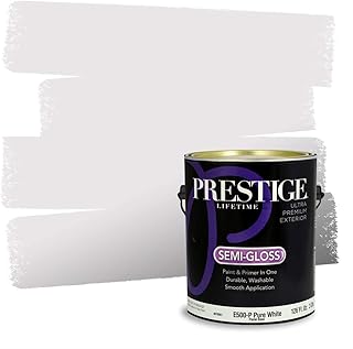Prestige Paints Exterior Paint and Primer In One, 1-Gallon, Semi-Gloss, Comparable Match of Valspar* Winter Dawn*