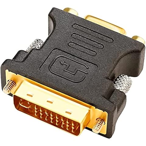 DTech DVI Male to VGA Female Adapter High Speed DVI-I24+5 Port Converter for HDTV, Plasma, DVD and Projector Cover