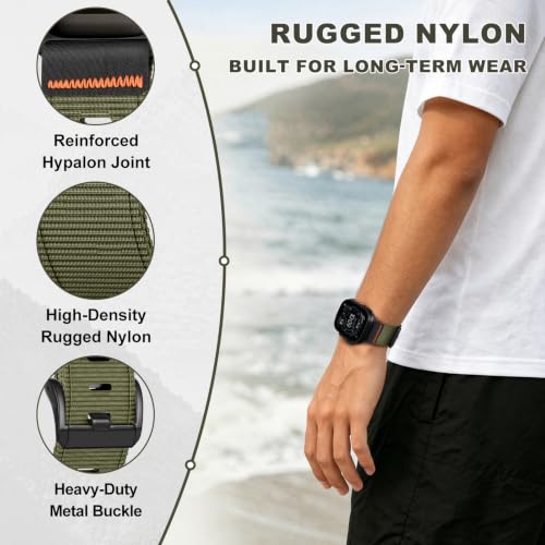 Image of Tactical Nylon Bands for Apple Watch Ultra 3 2 Band Series 11-1 /SE Men