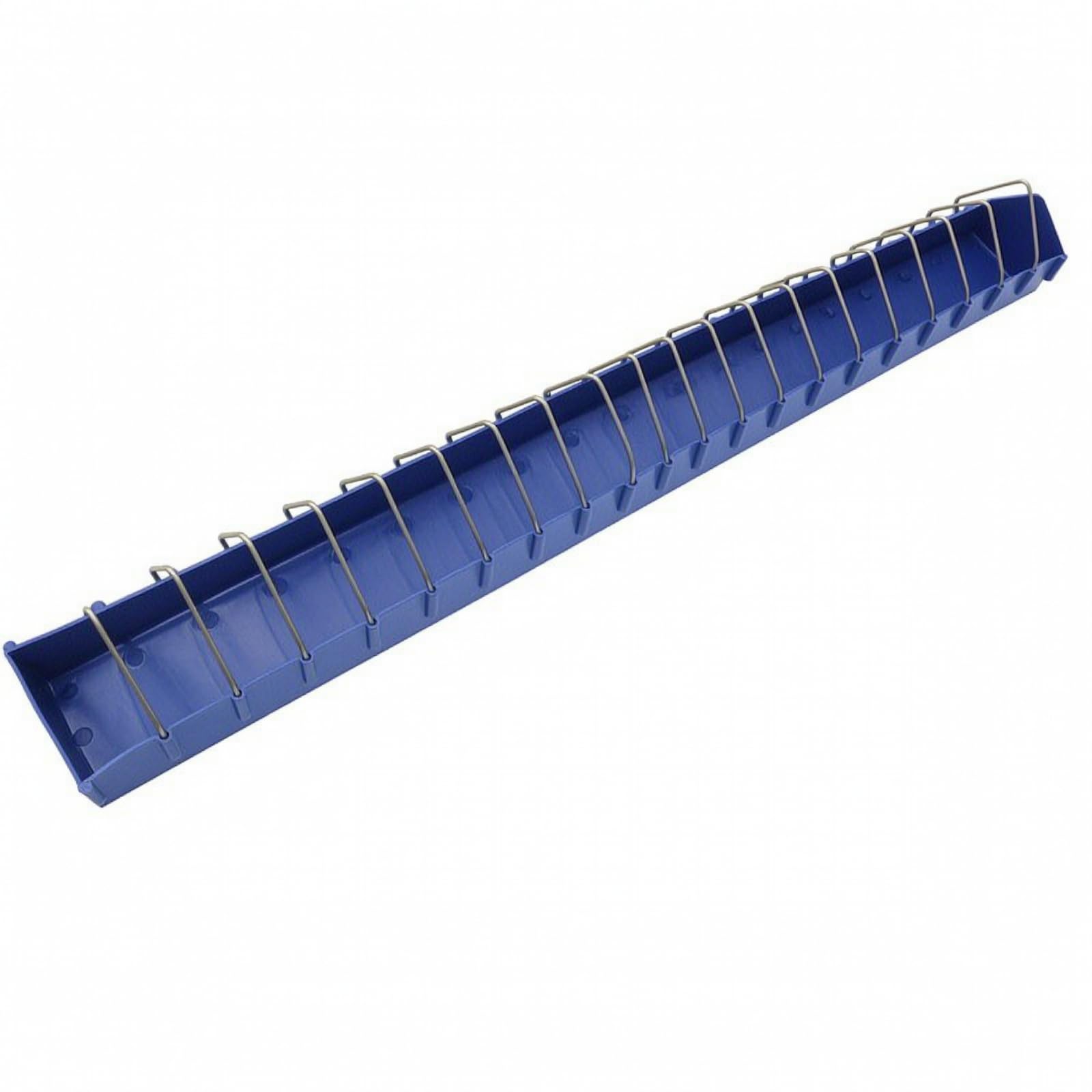 Harilla Mangiatoia con Aste Divisorie in Metallo Rinforzata Mangiatoia Rettangolare in Plastica Pratico per nti Degli Uccelli, Colombaia, Giardino, 100cm