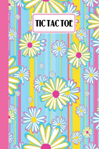 Tic Tac Toe: Games Fun Activities for Kids / Paper & Pencil Workbook for Games, Smart gifts for Family | Flowers daisies Cover by Norbert Thomas image 2