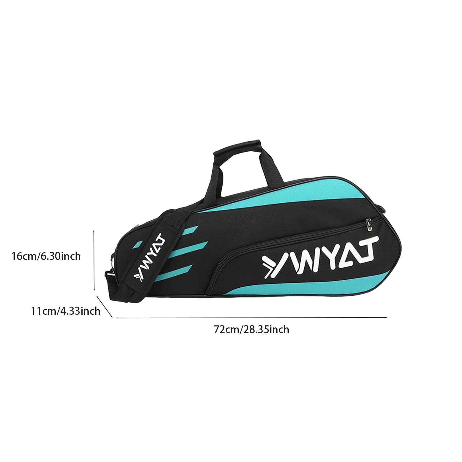 predolo Bolsa para Raquetas de Bádminton, Bolsa de Tenis con Correa para El Hombro, Bolsa para Raquetas de Tenis, Bolsa de Transporte para Raquetas, Bolsa de