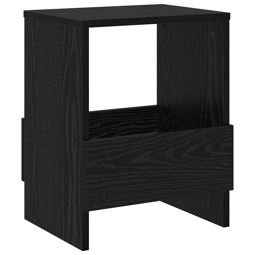 Scaffale portariviste nero effetto quercia in legno, 35 x 30 x 45 cm, con portariviste e cestino per giornali, per soggiorno, ufficio, angolo lettura, in piedi per riporre e organizzare