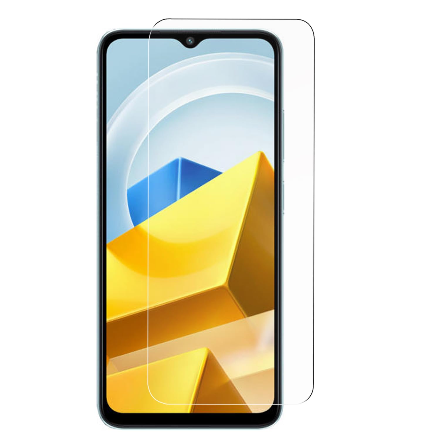 100X Protector Pantalla para Xiaomi Poco M5 | Cristal templado movil | Antiarañazos | Antihuellas | Dureza 9H | Ultra fino | Ultra Transparente | Ultra Resistente