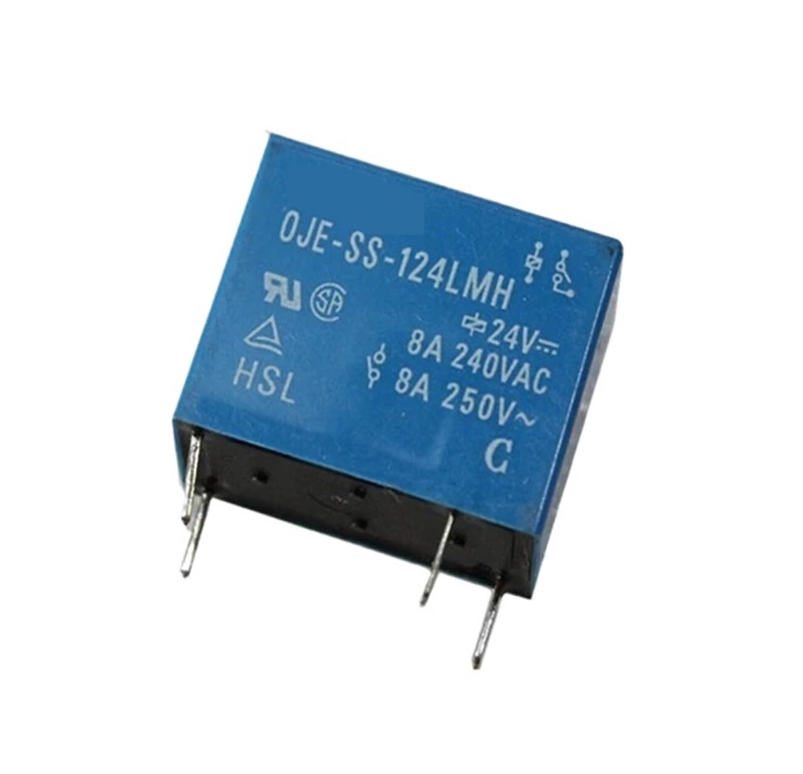 Relay OJE-SS-124LMH 24VDC automatisme de portail et domotique 8A DIP4 lot de 10
