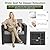 Aoxun Patio Furniture Set with Fire Pit Table, 6 Piece Outdoor Furniture Set with Wicker Ottomans, Rattan Outdoor Sectional Sofa with Thickened Cushion & Waterproof Cover Grey