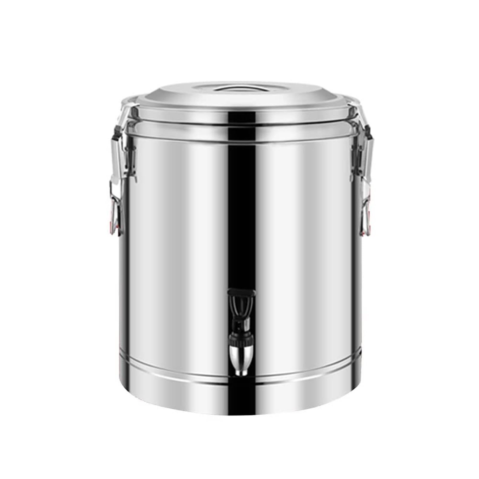 SBCGFY 15-80L Double-Walled Beverage Dispenser Stainless Steel Heat Insulation Barrel, Large Capacity Commercial Insulated Bucket With A Single Faucet, For Milk, Coffee, Soup,10L