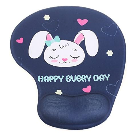 TUKA Cute Cartoon Animals Mouse Pad with Wrist Rest Cover