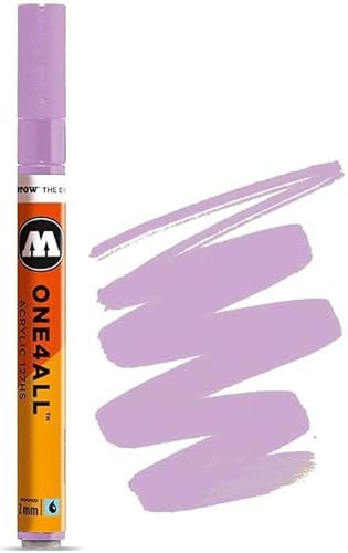 MOLOTOW ONE4ALL - Marcador de pintura acrílica, 0.079 pulgadas, color lila pastel, 1 cada uno (127.216)