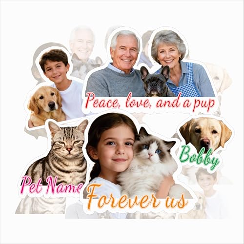 Personalized Face Stickers Custom Die Cut Stickers Personalized Stickers with Photo for Water Bottles Cups and Laptops
